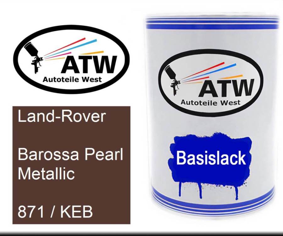 Land-Rover, Barossa Pearl Metallic, 871 / KEB: 500ml Lackdose, von ATW Autoteile West.